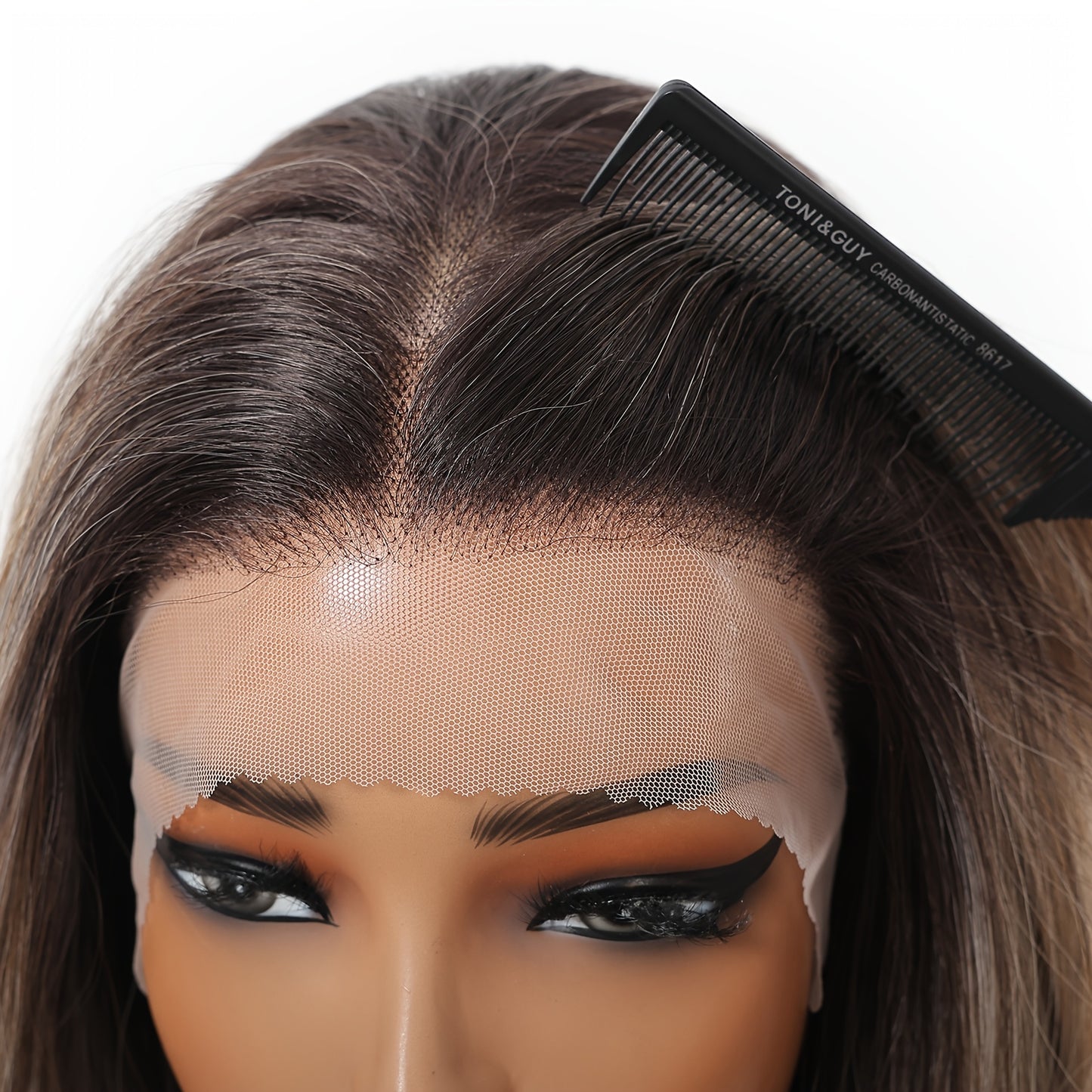 26-Inch Straight Synthetic Wig\u002F13X6 HD Transparent Lace\u002FGlueless Design\u002FPre-Plucked\u002FDaily Wear\u002FParties\u002FComfortable Fit\u002FStylish\u002FVersatile for Women