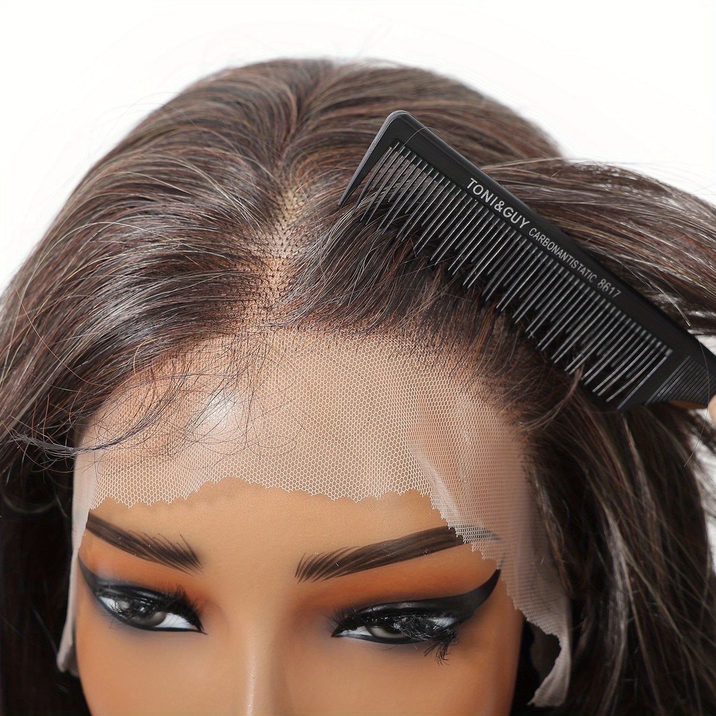 Transparent Lace Front Wig 13x6 HD Glueless Lace Front Wig | 28Inch Body Wave Synthetic Lace Wig with Pre Plucked Natural Hairline | Daily Wear Party-Natural Look & Comfort Fit Elegant Style Versatile for Woman