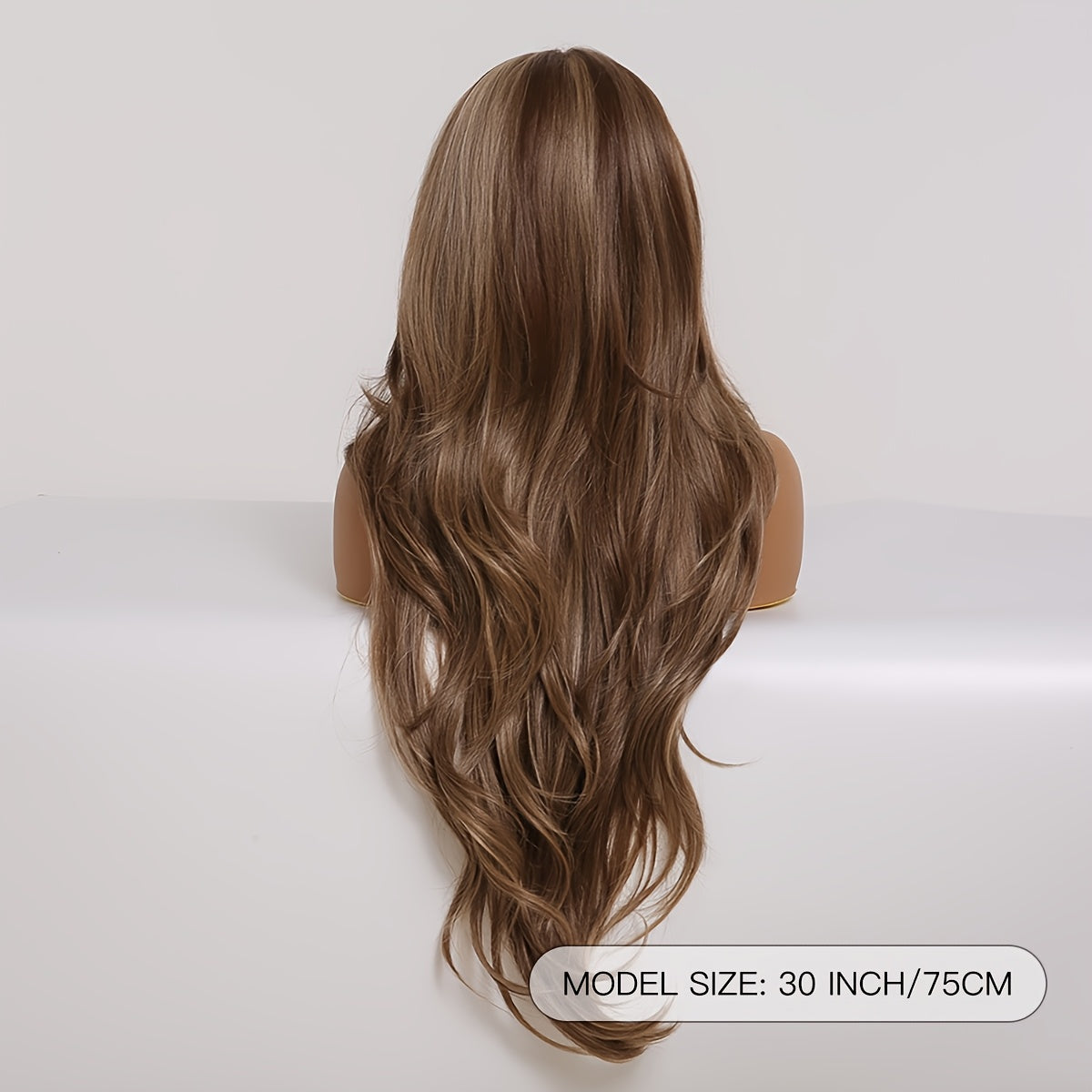 Glueless Daily Use Lace Front Wig 1pc Women'S Body Wave Lace Front Wig, 30 Inch, 180% Density, 13x6 HD Transparent Lace, Heat Resistant Synthetic Fiber, Glueless for Daily Use